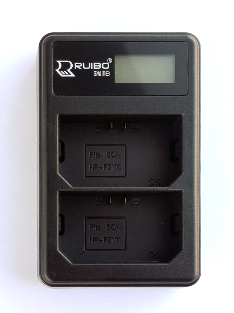 картинка LCD-USB dual charger ( Ruibo brand) for NP-FZ100 от магазина Chako.ua