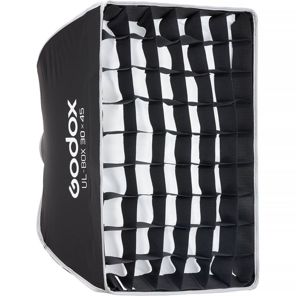 картинка UL-BOX-3045 - Спалах - Софтбокс Godox UL-BOX-3045 (30x45см) з сотами от магазина Chako.ua