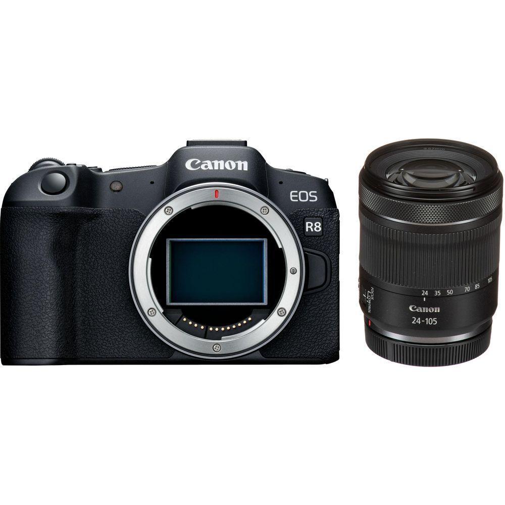 картинка Цифрова бездзеркальна фотокамера Canon EOS R8 + RF24-105 F4-7.1 IS STM (5803C093) от магазина Chako.ua