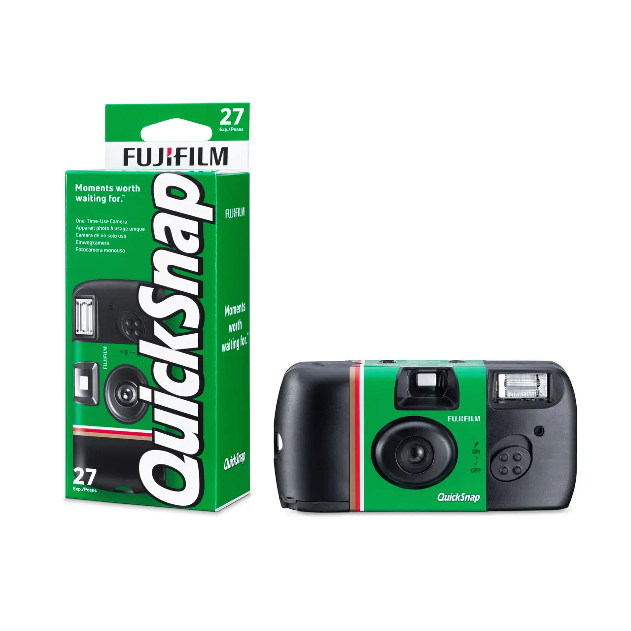 картинка Fujifilm QuickSnap Flash одноразова плівкова фотокамера ISO 400 / 27 кадрів от магазина Chako.ua