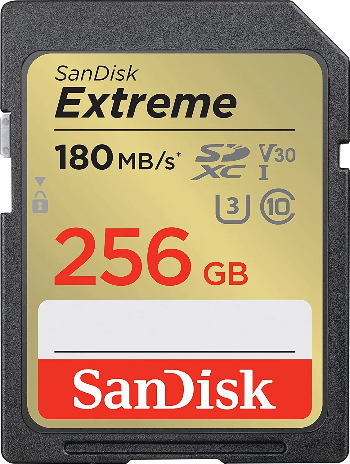 картинка Картка пам'яті SanDisk SD 256GB C10 UHS-I U3 R180/W130MB/s Extreme V30 (SDSDXVV-256G-GNCIN) от магазина Chako.ua